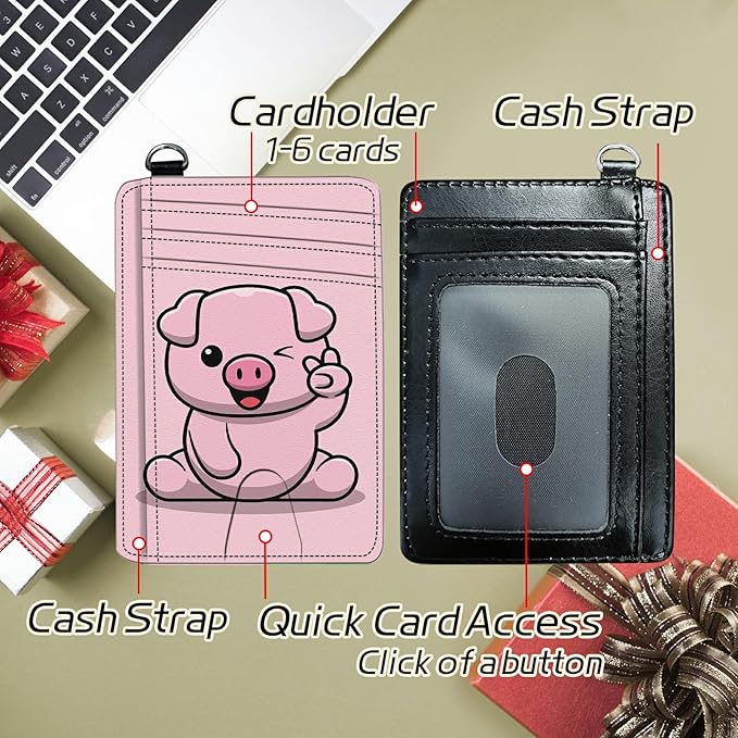 BWEGRHE Small Travel Wallets, RFID Blocking PU Leather Credit Card Holder - Image 5