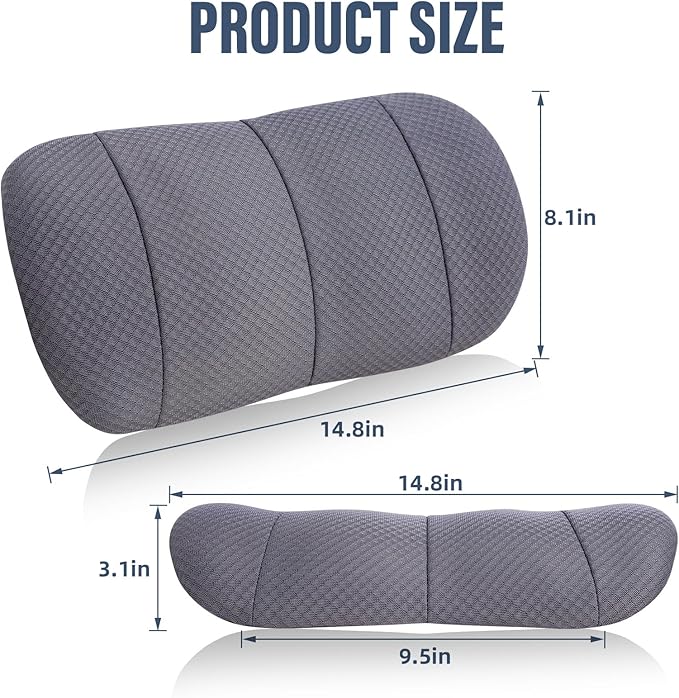 KAYI Lumbar Support Pillow for Car, Memory Foam Lumbar Pillow - Image 2