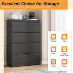 Bestoo 4-Drawer File Cabinet - Image 4