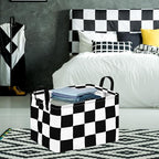FUULOXE Storage Bin for Shelves Rectangle Closet Baskets Foldable Box - Image 4