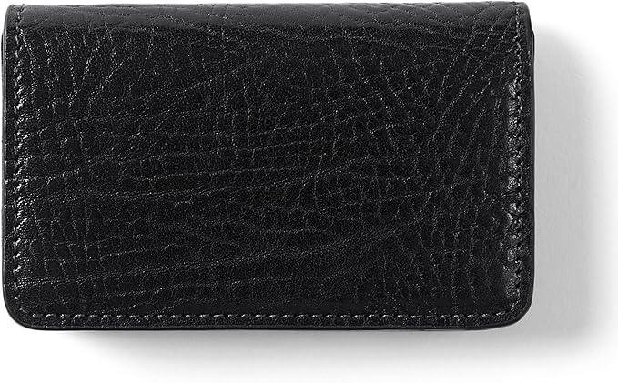 Leatherology Premium Ebony Business Card Case, Magnetic Closure ID Holder by Leatherology