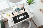 Leather Desk Pad Protector, Office Desk Mat, Large Mouse Pad, Cork Desk Mat - Image 6