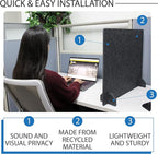 Planche Acoustic Freestanding Desk Divider - Image 3