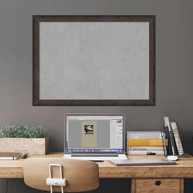 Amanti Art Black Framed Magnetic Board 23x31 Medium Vision Board - Image 6