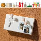 100 Pcs Wood Push Pins, CNYMANY Colored Thumbtacks - Image 7