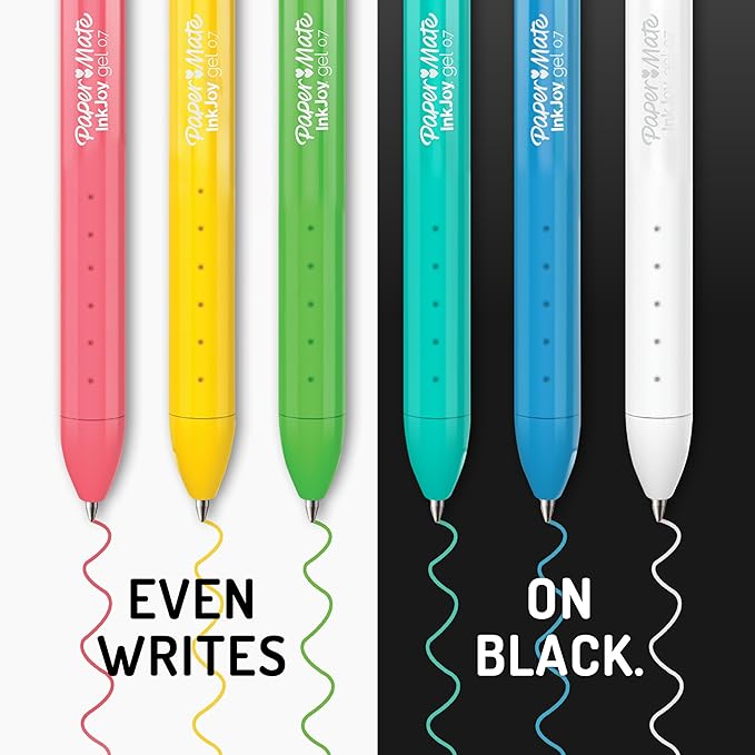 Paper Mate InkJoy Bright Pens, Gel Pens, Medium Point, Retractable - Image 5
