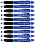 Personalized Pens with Gel Highlighter and Stylus -200 Pack Bulk-Free Imprint -