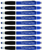 Personalized Pens with Gel Highlighter and Stylus -200 Pack Bulk-Free Imprint -
