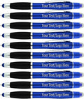Personalized Pens with Gel Highlighter and Stylus -200 Pack Bulk-Free Imprint - by Sypen