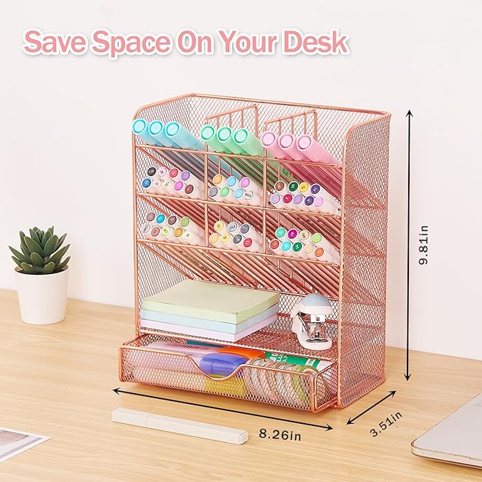 Spacrea Pen Holder Desk Organizer - Image 5