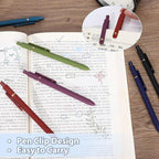 FIOVER Colored Pens, 12 Pack Colorful Gel Pens, Quick-Dry 0.7mm Medium Point - Image 5