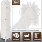 DURASPACE 8 Panel Room Divider, 6ft Tall Folding Privacy Screen, 19.5" Wide - Image 3