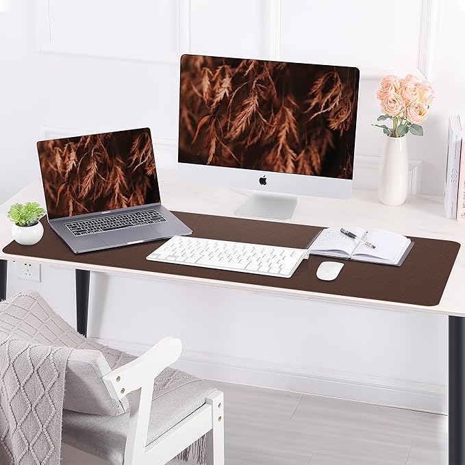 Leather Desk pad Protector, Large Desk mat - Image 6