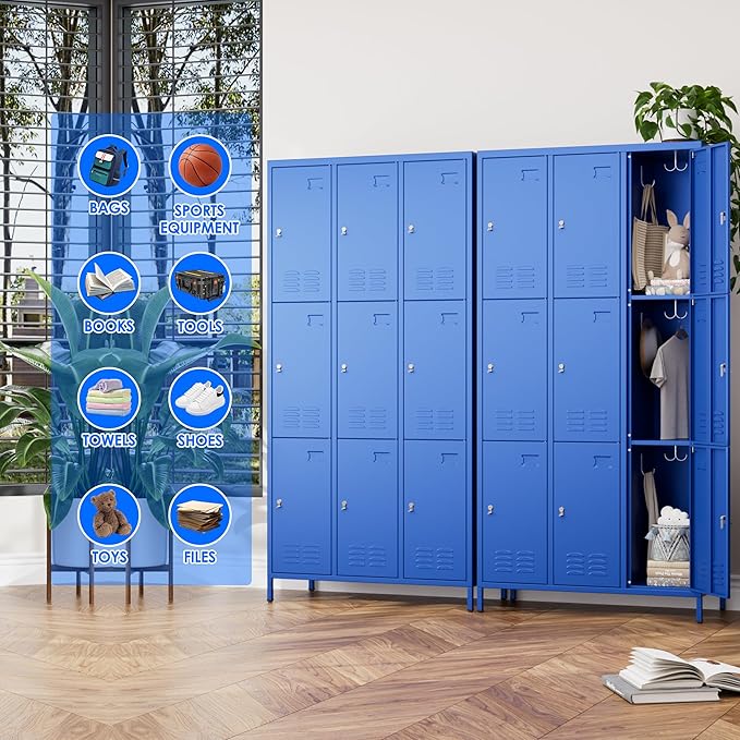 SUPEER 9 Doors Metal Locker for Employees - Image 5