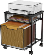 Rolling File Cabinet Cart, Printer Stand - Image 8