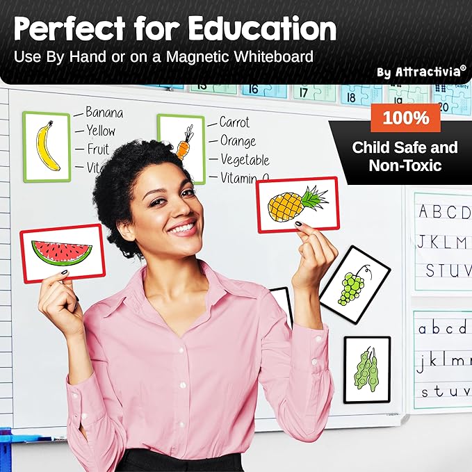 Attractivia Dry Erase Magnetic Labels 5.6 x 3.7 in, Color Borders, Large Dry - Image 6