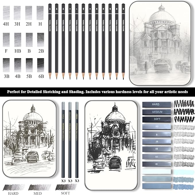 Fuxi Sketch Pad and Pencil Set | Stocking Stuffers, Art Supplies - Image 6