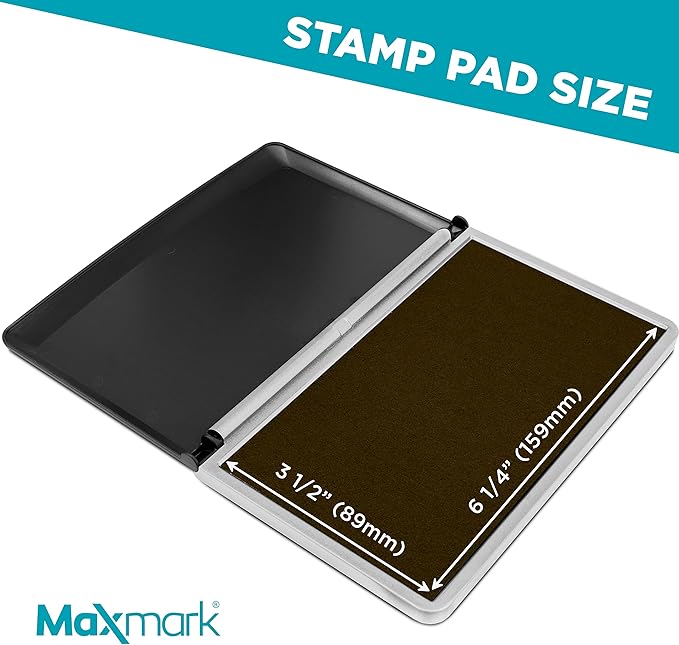 MaxMark Large Premium Brown Ink Stamp Pad - Image 3