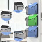 Gawerk Mesh Hanging Wall File Holders, Metal Vertical Wall Basket Mail Organizer - Image 3