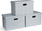 Graciadeco Large 17" 36 Quart Collapsible Stackable Storage Bins by GraciadecoStorage