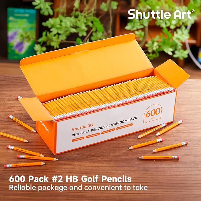 Shuttle Art 600 Pack Golf Pencils - Image 7