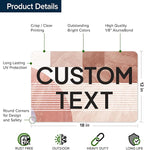 Custom Sign, Custom Street Sign, 11 Font Colors, 13 Font Styles, 4 Hole Options - Image 6