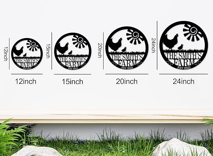 Personalized Chicken Farm Sign, Custom Chicken Coop Signs - Image 5