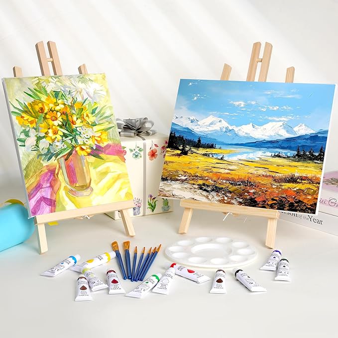ESRICH 6 Pack 16in Wood Easels, Tabletop Easel - Image 5