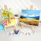 ESRICH 6 Pack 16in Wood Easels, Tabletop Easel - Image 5