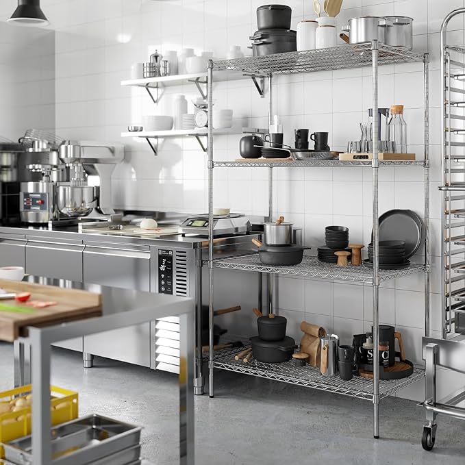 Regal Altair 24" Deep x 42" Wide x 74" Height Wire Shelving Kit | 4-Tier | NSF - Image 2