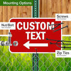 Custom Arrow, Custom Directional Sign, Left Arrow, 12x18 Inches, Rust Free .063 - Image 5