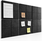 Bumusty Large Cork Board Alternative-36 x24 Felt Bulletin Board Tiles, by Bumusty
