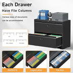 Bestoo 2-Drawer Lateral File Cabinet - Image 8