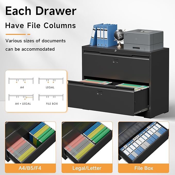 Bestoo 2-Drawer Lateral File Cabinet - Image 8