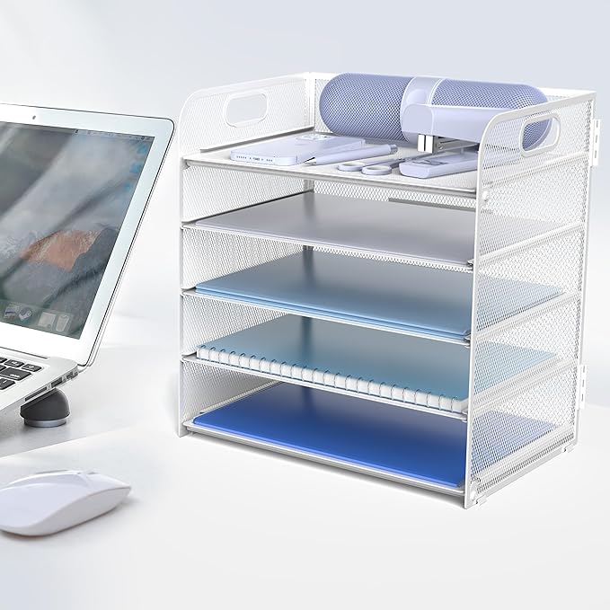 Letter Tray Paper Organizer 5-Tier Desk Organizer File Organizer Paper Holder - Image 4