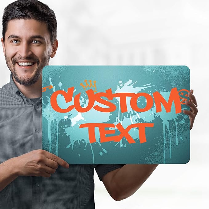 Custom Sign, Custom Street Sign, 11 Font Colors, 13 Font Styles, 4 Hole Options - Image 2