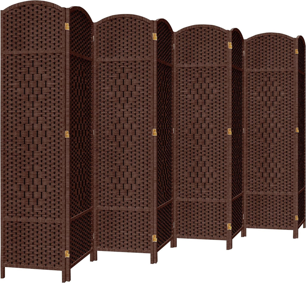 DURASPACE 8 Panel Room Divider, 6ft Tall Folding Privacy Screen, 360°Rotation