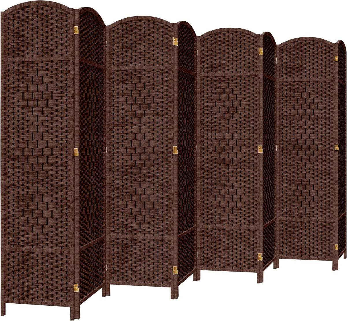 DURASPACE 8 Panel Room Divider, 6ft Tall Folding Privacy Screen, 360°Rotation