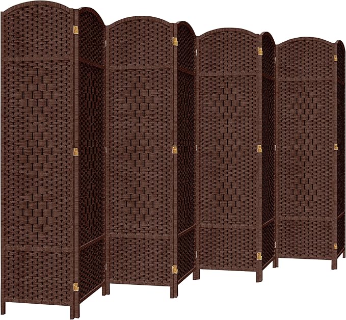 DURASPACE 8 Panel Room Divider, 6ft Tall Folding Privacy Screen, 360°Rotation by DURASPACE