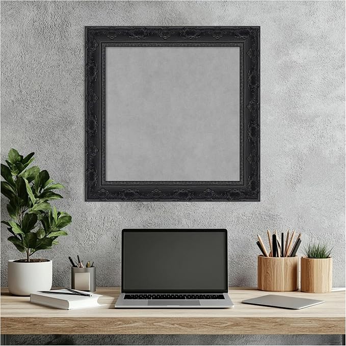 Amanti Art Black Framed Magnetic Board 20x20 Small Vision Board - Image 6