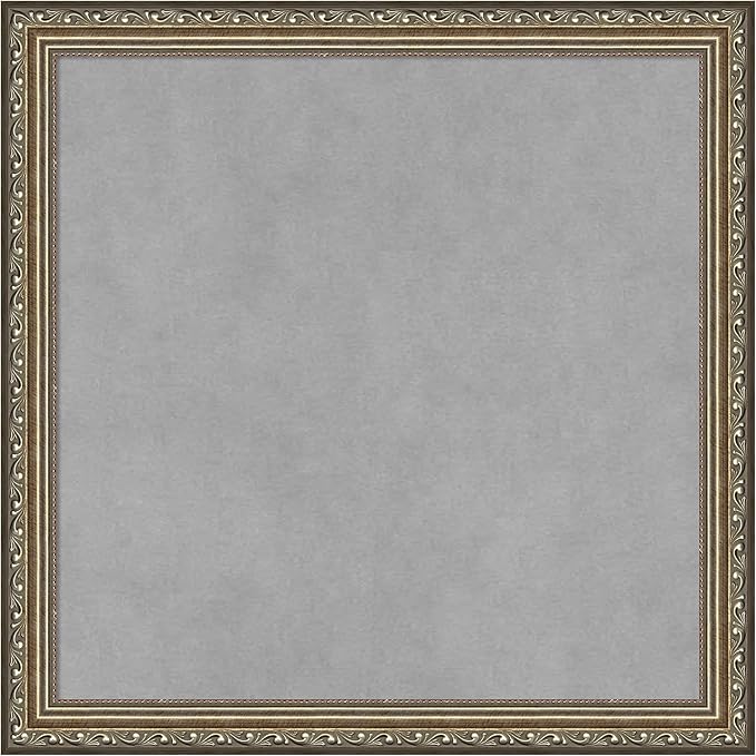 Amanti Art Silver Framed Magnetic Board 18x18 Small Vision Board by AmantiArt