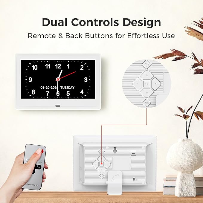 7'' Digital Clock, Dementia Clock - Image 7