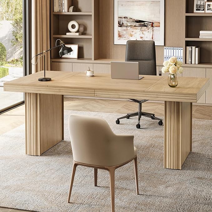 Tribesigns 63" Executive Desk, Modern Executive Office Desk by Tribesigns