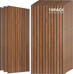 TO-TH Wood-Look Acoustic Wall Panels, 10 Pack 47.2” x 23.6” Sound Panels by TO-TH