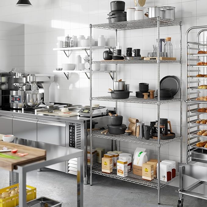 Regal Altair 24" Deep x 42" Wide x 86" Height Wire Shelving Kit | 5-Tier | NSF - Image 7