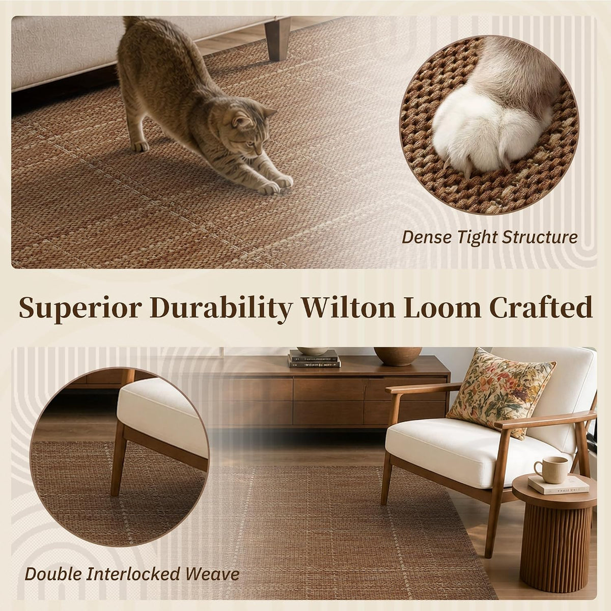 padoor-2x6 ft indoor outdoor runner rugs for entryway showing dimensions