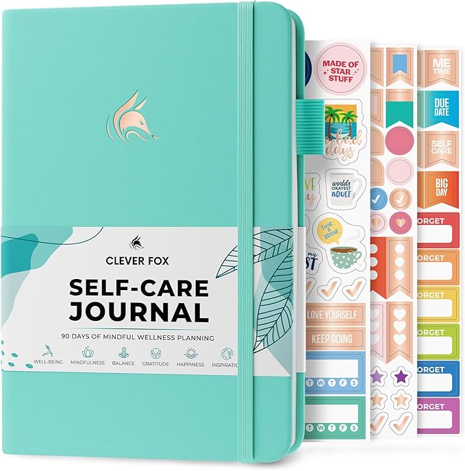Clever Fox Self-Care Journal – Daily Reflection Notebook – Mental Health & by CleverFox