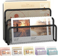 SUPEASY Mail Organizer for Desk, Mesh Metal Mail Holder Countertop by SUPEASY