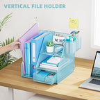 Marbrasse Desk Organizer and Accessories, 3-Tier File Organizer - Image 5