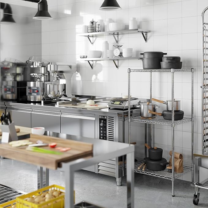Regal Altair 21" Deep x 24" Wide x 54" Height Wire Shelving Kit | 3-Tier | NSF - Image 7